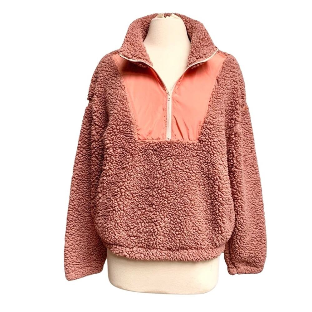 Faux Fur Sherpa Cropped Pullover